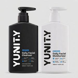 Set di Prodotti per la Cura della Pelle Maschile a Marchio Privato, Naturale, Detergente, <span class=keywords><strong>Idratante</strong></span>, Anti-Acne e Anti-Crespo - Product Image 1