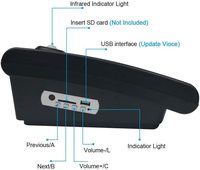 Detektor Inframerah Speaker Plafon Induksi Tubuh Manusia Mengaktifkan Pemutar Suara dengan Sensor Gerak PIR untuk Sistem Alarm