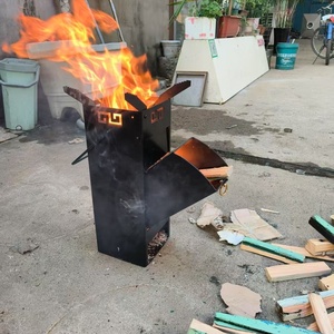 Portable extérieur maison Camping poêle à <span class=keywords><strong>bois</strong></span> <span class=keywords><strong>Bushcraft</strong></span> survie <span class=keywords><strong>bois</strong></span> fusée poêle - Product Image 6