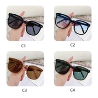 Lunettes de Soleil Pliables Carrées à Monture Complète UV400 Tendance pour Femme