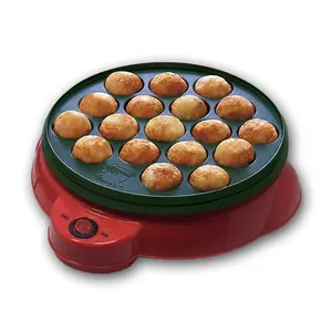 Zogifts - Máquina de grelhar bolas de polvo Takoyaki elétrica doméstica com 18 furos, ferramenta profissional para cozinhar, novidade