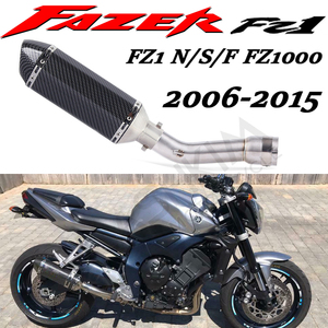 Échappement pour moto, échappement, <span class=keywords><strong>silencieux</strong></span> pour Yamaha <span class=keywords><strong>FZ1</strong></span> N F S FAZER FZ1N FZ1000, tuyau de liaison intermédiaire d'échappement - Product Image 2