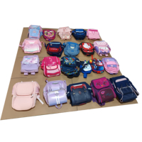 Venta al por mayor de mochilas escolares usadas de alta calidad en fardos de mochilas de segunda mano para niños de marca original