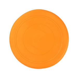 Yumuşak kalın silikon Pet Mat yuvarlak Mini uçan disk kauçuk köpek oyuncak halka silikon Frisbeed açık eğitim için - Product Image 4