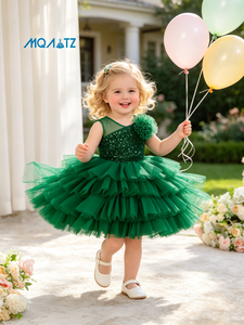 <span class=keywords><strong>Robe</strong></span> de princesse <span class=keywords><strong>chic</strong></span> à paillettes MQATZ <span class=keywords><strong>pour</strong></span> bébé fille de 3 ans, vêtements <span class=keywords><strong>pour</strong></span> enfants, tenue de demoiselle d'honneur <span class=keywords><strong>pour</strong></span> fête d'anniversaire - Product Image 1