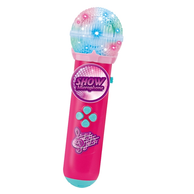 Pink Musical Toys Wireless Karaoke Microphone for Kids Girls