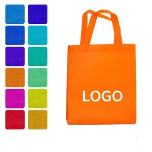 Sacs fourre-tout en tissu non tissé personnalisés avec logo ECO, sacs fourre-tout de shopping recyclables, sacs fourre-tout cadeaux en gros - Product Image 1