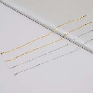 Boucles d'oreilles simples en argent S925 de style japonais et coréen, avec crochet long, perle, accessoires de bijoux DIY, plateau vide 1251 - Product Image 2