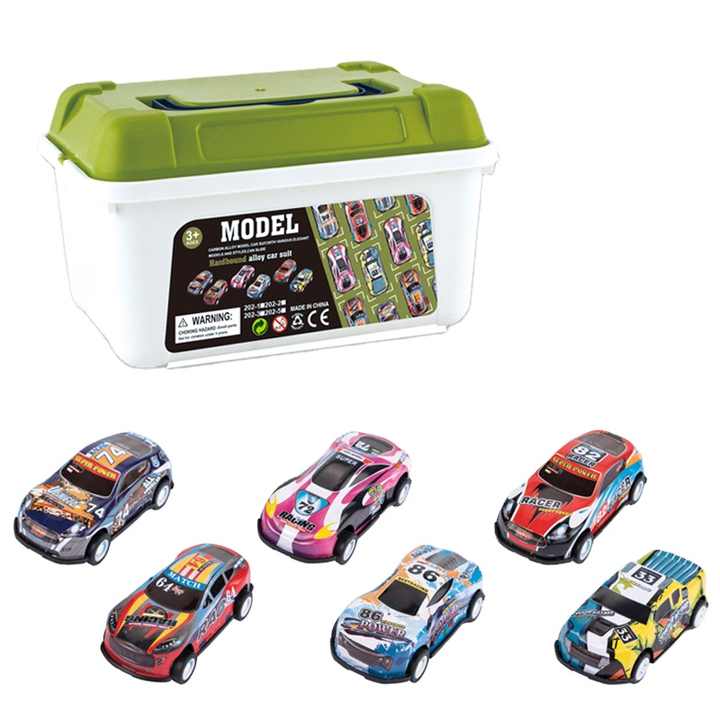Coffret 21 Voitures Miniatures Métal - Avec Tapis De Jeu Et Catapulte - Jouet Friction - Enfant 3+ Ans