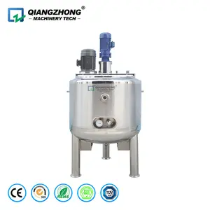 Liquid Emulsify Reactor Homogenizer Tank Agitator Electric Steam Heating Mixer Jacketed Stainless Steel Mixing Tank