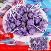 2500g blanc pêche et raisin aigre aromatisé sucette bonbons pic géant en gros en vrac pour supermarché loisirs bonbons collations