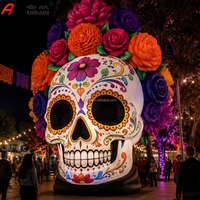 Crâne de sucre gonflable géant personnalisé, décoration pour la fête des Morts, Calavera, pour la décoration de festival