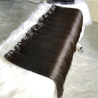 Lot de Cheveux Humains Lisses Naturels SDD, Cheveux Vierges Noirs Naturels, 100% Cheveux Humains Non Traités