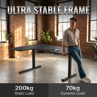 AOR L-type Stille Elektrische Verstelbare Gamingtafel, Thuisinternetcafé, Kantoorcomputer, Leertafel, E0 Board Fabriek Groothandel