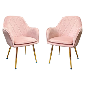 <span class=keywords><strong>Fauteuil</strong></span> de salle à manger de cuisine <span class=keywords><strong>scandinave</strong></span> contemporain en <span class=keywords><strong>velours</strong></span> avec siège rembourré, base en métal, chaise de qualité pour restaurant - Product Image 2