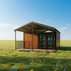 Роскошный современный раскладной контейнерный дом Z-образной формы с тремя спальнями, настраиваемым цветом, дышащим дизайном и прихожей - Product Image 1