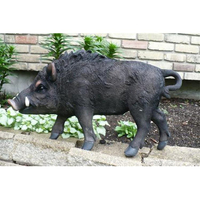 Pelouse de jardin Grande énorme statue de cochon en laiton et cuivre en métal Bronze Sanglier Porc-épic Sculpture