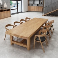 Table de Repas/Restaurant en Bois Massif Style Nordique