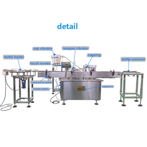 Lọ chai khử trùng chất lỏng rửa và niêm phong nhỏ tự động Máy rót chai - Product Image 2