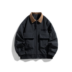 Chaqueta Explosions con logotipo personalizado para hombre, primavera, otoño e invierno, uniforme de béisbol americano para parejas, chaqueta de piloto para hombre. - Product Image 1