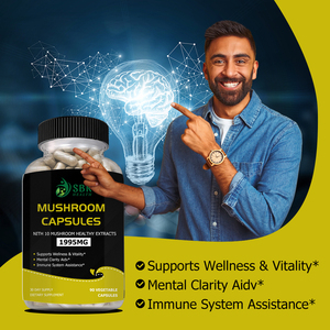 High Quality Mushroom Capsules With Boosts Energy Vitality Supports Wellness Assistance Dietary <b>Supplement</b> Stress Relisf Pills - Product Image 6