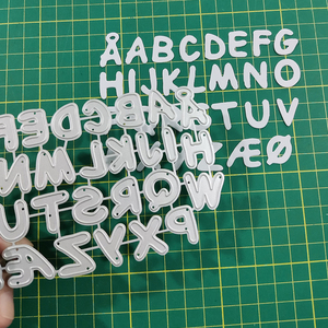 Op maat gemaakte stansmatrijzen 26 hoofdletter alfabet stansmatrijzen metalen stansmatrijzen voor kaartmaken scrapbooking DIY geëtste ambachtelijke stansmatrijzen - Product Image 3