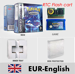 EUR sapphire RTC Flash cart box