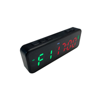 Mini minuteur de sport électronique portable en alliage d'aluminium à 6 chiffres LED de 1 pouce, nouveau, sans fil, multifonctionnel, compte à rebours/compte à rebours intérieur