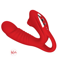 Doppel köpfige Vibration Wasserdichter 2-Gen-Vibratorheizung Dual Shock Dedicated Wiederauf ladbarer Massage stab für Erwachsene