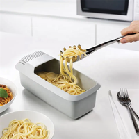 Maisons four à micro-ondes boîte à pâtes cuiseur à pâtes cuiseur à Spaghetti avec égouttoir nouvel arrivage