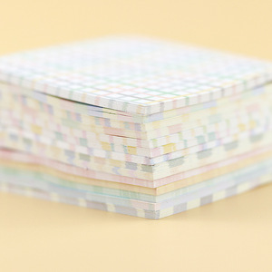 Blocs-notes adhésifs à texture écossaise ondulée, style adorable, pour messages étudiants, rappels, papier autocollant - Product Image 3