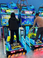 Machine de jeu d'arcade simulateur de course de bateaux rapides et de jet ski, à monnayeur, pour centre de jeux, offrant une expérience de course aquatique, produit phare