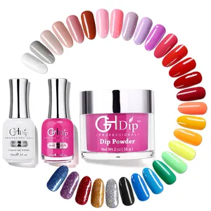 custom private label 2000 color 3 in 1 Acrylic Dipping Powder and liquid set professional dip for nails