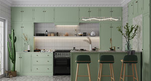 Meubles de cuisine personnalisés à bas <span class=keywords><strong>prix</strong></span> avec panneau de contreplaqué fabriqués en Chine - Product Image 2