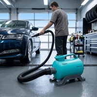 Secador de Autos Eléctrico Profesional de Bajo Ruido Shernbao SHD-2600P 2400W, Soplador Térmico para Autos, Soplador para Detallado de Autos