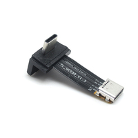 Transferencia de datos personalizada de alta velocidad de carga 24 pines USB Gen 3,1 FPC Cable tipo C macho a hembra Cable Usb