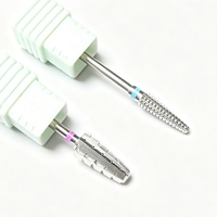 NAILME Fraise à ongles en carbure d'argent super tranchante pour accessoires de manucure, nettoyage des cuticules et compatibilité avec tous les gels à ongles