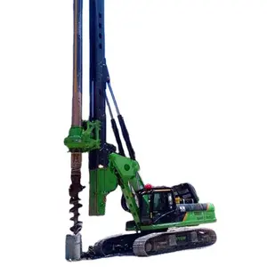 KR220C Top Drive Geotechnical Percussion Head Hydraulic Piling Machine Borehole Rotary Drilling Rig