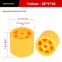 Accessoires pour machine à chants de bord Anghua : Roue de support en caoutchouc, Rouleau de convoyeur pour scie électronique, Lame rotative, Rail de guidage, Poulie