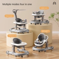 Marche-bébé anti-O-leg, chariot d'apprentissage de la marche pour enfants avec conception stable anti-retournement