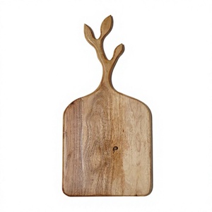 Planche à découper en bois naturel en forme de bois de cerf, plateau à fromages et charcuteries, décoration de table de cuisine et de salle à manger - Product Image 1