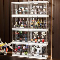Éclairage LED Vitrine de haute qualité pour figurines de jouets pour figurines d'action Bearbrick Boîte de collection