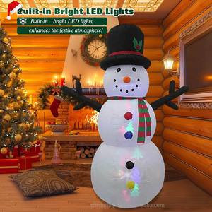 Personnalisé 6FT Noël Bonhomme De Neige Gonflable Intégré LED Lumières Cour Jardin Pelouse pour Hom Party Ambiance Festive - Product Image 5