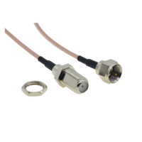 RG179 Câble 75 Ohm F Type F Mâle à F Mâle/Femelle Câble RF Coaxial Extension Pigtail pour TV Set-top Box DIY Jumper