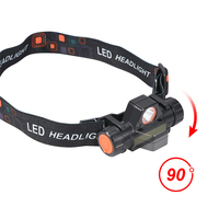 3030 + COB Amplia gama camping pesca luz linterna antorcha cabeza luz faro para correr