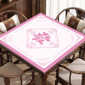 Tapete de Neopreno Bordado con Monograma Antideslizante para Mesa de Mahjong, para Jugadores de Mahjong - Product Image 4