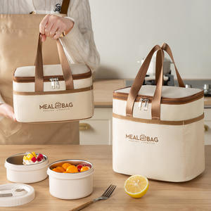 Bolsa Térmica Plástica Impermeável Reforçada para Almoço para Estudantes e Uso em Escritório - Product Image 1