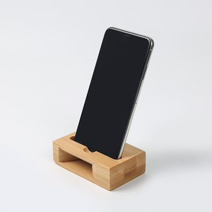 Tự Nhiên Mini Tre Âm Thanh Loa Tre Điện Thoại Đứng Bằng Gỗ Điện Thoại Di Động Người Giữ Điện Thoại - Product Image 2