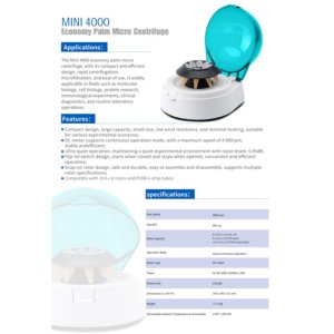 Centrífuga de Palma XZ LAB Mini4000 9073041033 para Uso en Laboratorio - Product Image 3