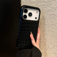 Funda para Teléfono con Patrón de Cocodrilo para iPhone 17 Pro 16 Pro Max, Diseño Degradado, 15/14/13 Pro, Estilo Moderno